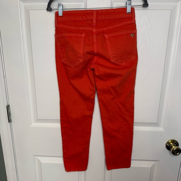 Kate Spade Broome Streer Orange Ankle Cropped Jeans Womens Size 24 GUC - Picture 4 of 5